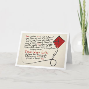 1 Corinthians 13 Note Card Blank Inside Kaart