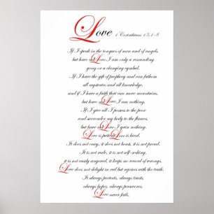 1 Corinthians 13 Poster