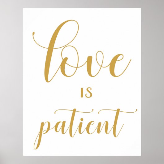 1 Corinthians 13 - Wedding Aisle Signs Poster (Voorkant)