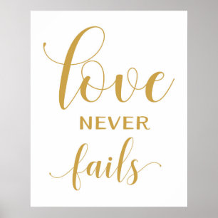 1 Corinthians 13 - Wedding Aisle Signs Poster
