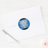 1 Corinthians 16:13 Ronde Sticker (Envelop)