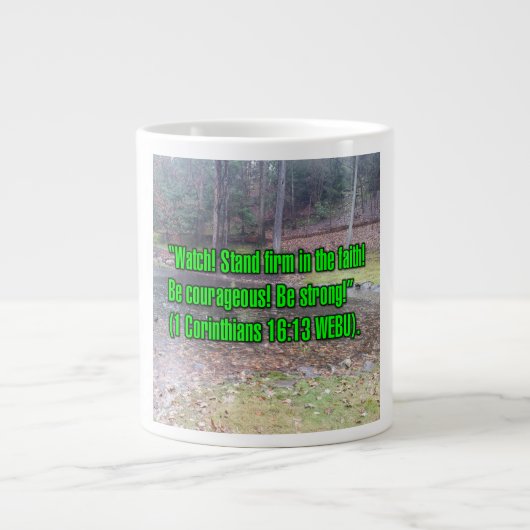 1 Corinthians 16:13 WEBU Mug (Devant)