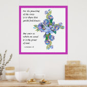 1 Corinthians 1:18 Poster (Keuken)