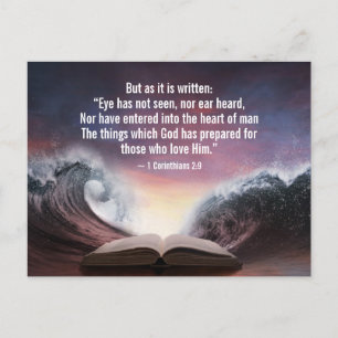 1 Corinthians 2:9 Eye heeft niet gezien, noch geho Briefkaart