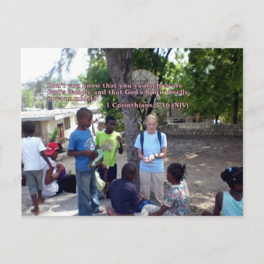 1 Corinthians 3:16 Briefkaart (Voorkant)