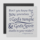 1 Corinthians 3:16 Je bent Gods tempel (Voorkant / Achterkant)