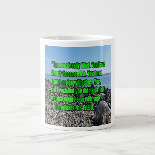 1 Corinthians 4:8 WEBU Mug (Devant)