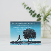 1 Corinthians 9:24 Briefkaart (Staand voorkant)