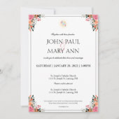 1 Corinthiens 13:4 Mariage Invitation (Devant)