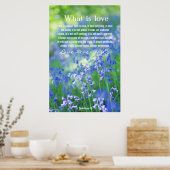 1 Corinthiens 13, belle affiche des bleuets (Cuisine)