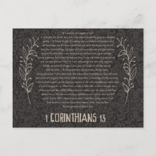 1 Corinthiens 13 Carte postale