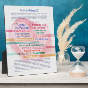 1 Corinthiens 13, Hymne à l’Amour Fotoplaat