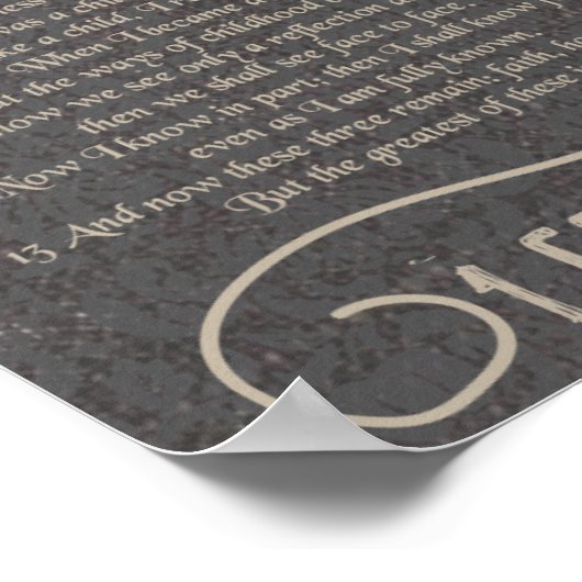 1 Corinthiens 13 Poster (Coin)