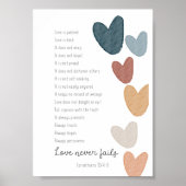 1 Corinthiens 13 poster d'amour (Devant)