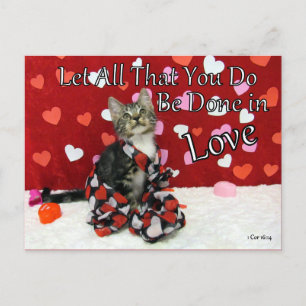 1 Corinthiens 16:14 Bible Verse Carte postale