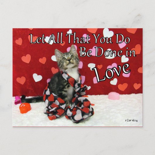 1 Corinthiens 16:14 Bible Verse Carte postale (Devant)