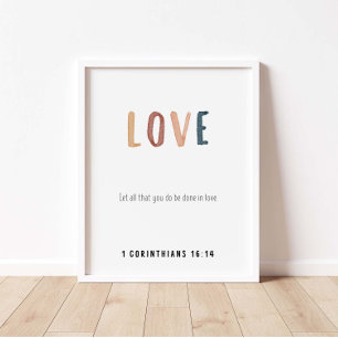 1 Corinthiens 16:14 Poster d'amour