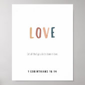 1 Corinthiens 16:14 Poster d'amour (Devant)