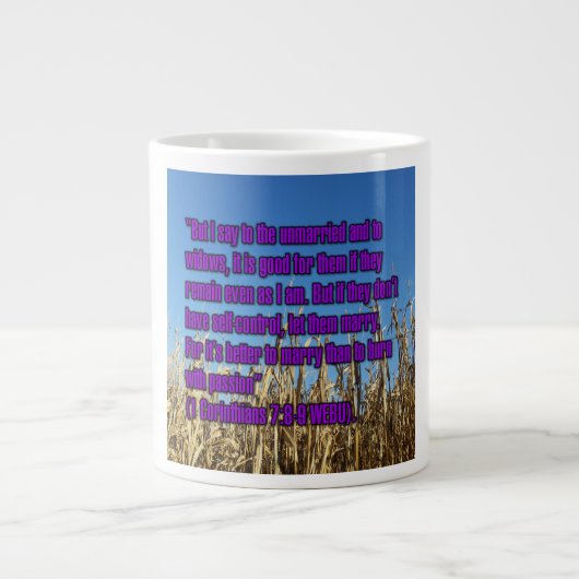 1 Corinthiens 7:8-9 WEBU Mug (Devant)