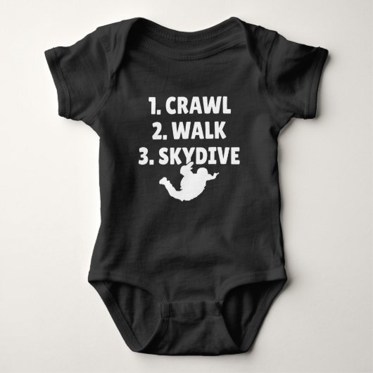 1.Crawl 2.Walk 3.Skydive Romper (Voorkant)