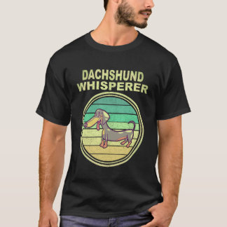 1 Dachshund Fluisteraar Vintage T-shirt