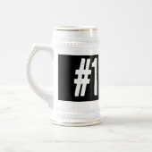 #1 DAD  bierstein cadeau voor Vaderdag Bierpul (Links)