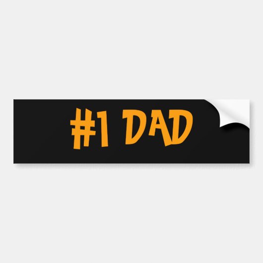 #1 DAD BUMPERSTICKER (Voorkant)
