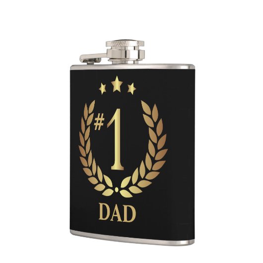 #1 DAD Gold Black Vaderdag Heupfles (Links)