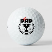 #1 Dad Golf Balls - World's Best Custom Gift Golfballen (Voorkant)