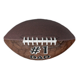#1 Dad Leather-look American Football
