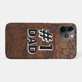 #1 Dad Leather-look Case-Mate iPhone Case (Achterkant (horizontaal))