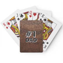 #1 Dad Leather-look