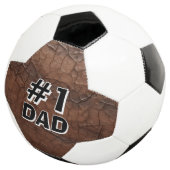 #1 Dad Leather-look Voetbal (Drie kwart)