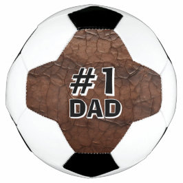 #1 Dad Leather-look Voetbal