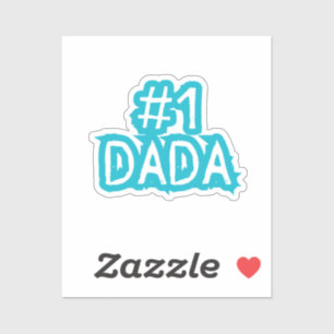 #1 Dada Beste vader vader papa nieuwe papa Sticker