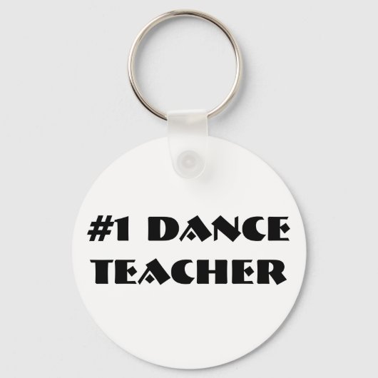 #1 Dance Teacher sleutelhanger (Voorkant)