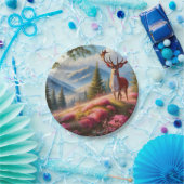 1 deer papieren bordje (Feest)