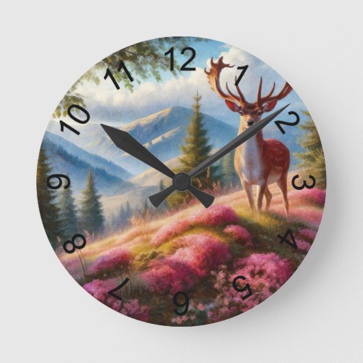 1 deer ronde klok (Voorkant)