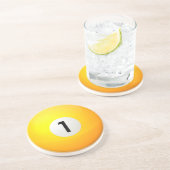 1 Dessous de verre de balle jaune (Côté)