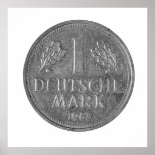 1 deutsche mark, Duitsland Poster