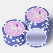 1 Dollar/Euro Casino Chip weiss (Opstapeling)