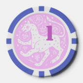 1 Dollar/Euro Casino Chip weiss (Voorkant)