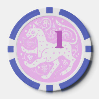 1 Dollar/Euro Casino Chip weiss