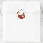 1 dozijn  Santa Envelope Seal Sticker (Tas)