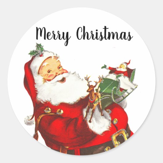1 dozijn  Santa Envelope Seal Sticker (Voorkant)