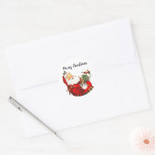 1 dozijn Vintage Santa Enveloppe Zegellak Sticker (Envelop)