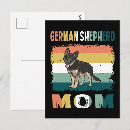 1 Duitse herder mam Briefkaart (Voorkant / Achterkant)