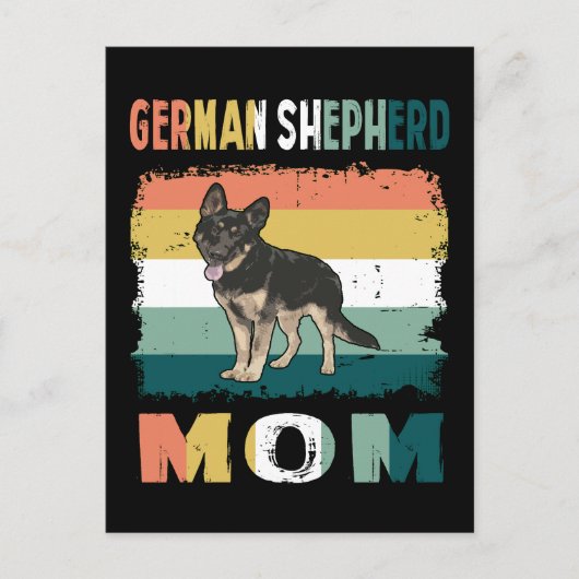 1 Duitse herder mam Briefkaart (Voorkant)