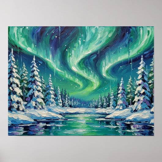 1. Ethische Aurora Borealis Poster (Voorkant)
