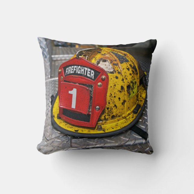 #1 Firefighter Pillow Kussen (Voorkant)